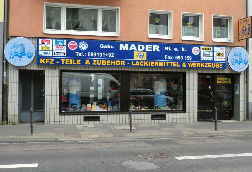 Gebr. Mader NF.eK Autoteile & Zubehör Unternehmen Gebr. Mader NF.eK Autoteile & Zubehör